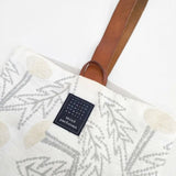 mina perhonen tanpopo puisto bag ys9913s 刺繍 リネン トートバッグ ホワイト レディース ミナペルホネン【中古】5-1112G∞