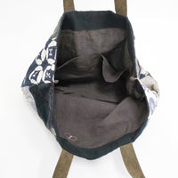 mina perhonen piece bag ピースバッグ パッチワーク トートバッグ ネイビー 多色 レディース ミナペルホネン【中古】5-0808G◎