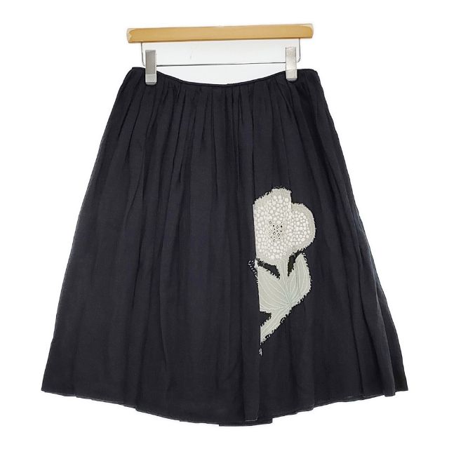 mina perhonen os5648 forest girl 刺繍 スカート 濃紺 ネイビー