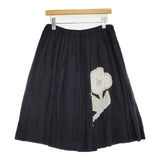 mina perhonen os5648 forest girl 刺繍 スカート 濃紺 ネイビー レディース ミナペルホネン【中古】5-1109M∞