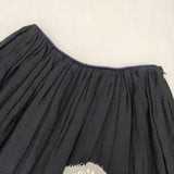 mina perhonen os5648 forest girl 刺繍 スカート 濃紺 ネイビー レディース ミナペルホネン【中古】5-1109M∞