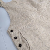 nest Robe 01214-1013 ウール裏毛起毛 オーバーオール サロペット 21AW アイボリー レディース ネストローブ【中古】5-1116T∞