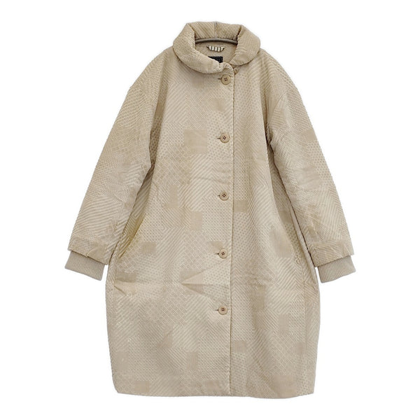 mina perhonen land puzzle sa6415 サイズ36 コーデュロイ コート ベージュ レディース ミナペルホネン【中古】5-1103T♪