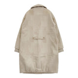 mina perhonen land puzzle sa6415 サイズ36 コーデュロイ コート ベージュ レディース ミナペルホネン【中古】5-1103T♪