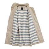 mina perhonen land puzzle sa6415 サイズ36 コーデュロイ コート ベージュ レディース ミナペルホネン【中古】5-1103T♪