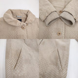 mina perhonen land puzzle sa6415 サイズ36 コーデュロイ コート ベージュ レディース ミナペルホネン【中古】5-1103T♪