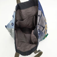 mina perhonen peace bag pi0002 wolf & flower ピースバッグ パッチワーク トートバッグ 多色 レディース ミナペルホネン【中古】5-0808G◎