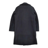 45R/45rpm 三重織フラノコート サイズ2 定価88000円 ウールカシミヤ混 ピーコート ネイビー レディース フォーティーファイブアールピーエム【中古】5-1123A♪