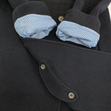 45R/45rpm 三重織フラノコート サイズ2 定価88000円 ウールカシミヤ混 ピーコート ネイビー レディース フォーティーファイブアールピーエム【中古】5-1123A♪