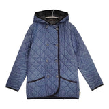 Traditional Weatherwear デニム キルティングフードコート サイズ36 キルティングジャケット ネイビー レディース トラディショナルウェザーウェア【中古】5-1128T♪