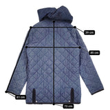 Traditional Weatherwear デニム キルティングフードコート サイズ36 キルティングジャケット ネイビー レディース トラディショナルウェザーウェア【中古】5-1128T♪
