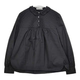 mina perhonen rosee 定価48400円 キルティング プルオーバー aaa1223 ブラウス シャツ 22-23AW ブラック レディース ミナペルホネン【中古】5-1214M∞