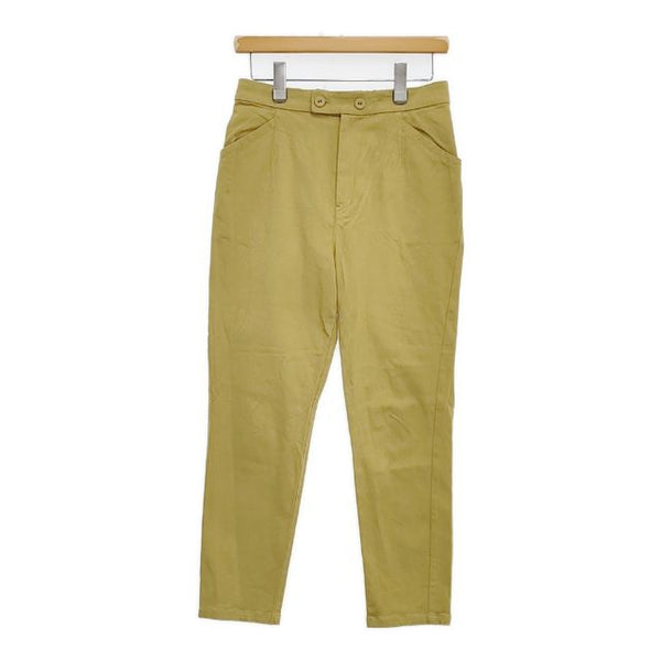 LOISIR B0113LFP623 サイズ38 セルロース混 ストレッチ パンツ イエロー レディース ロワズィール【中古】5-1109G∞