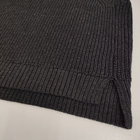 KURASHI&Trips 私にちょうどいいベーシック ペーパーコットンのニットベスト ベスト ブラック レディース 北欧、暮らしの道具店【中古】5-0718M♪