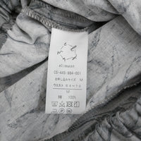 el:ment エル：メント ヴィンテージ植物画の世界を日常に ダブルガーゼパンツ M 定価5390円 捺染 パンツ グレー レディース【中古】5-0718M♪