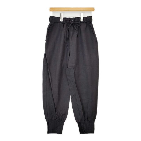 LOISIR イージージョガーパンツ B0123LFP628 リネン パンツ ブラック レディース ロワズィール【中古】5-0824M∞