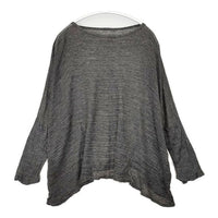nest Robe 01151-1073 リネン ニットソー ワイド セーター ニット チャコールグレー レディース ネストローブ【中古】5-0824M∞