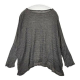 nest Robe 01151-1073 リネン ニットソー ワイド セーター ニット チャコールグレー レディース ネストローブ【中古】5-0824M∞
