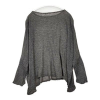 nest Robe 01151-1073 リネン ニットソー ワイド セーター ニット チャコールグレー レディース ネストローブ【中古】5-0824M∞