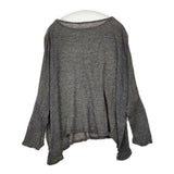 nest Robe 01151-1073 リネン ニットソー ワイド セーター ニット チャコールグレー レディース ネストローブ【中古】5-0824M∞