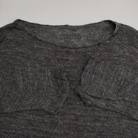 nest Robe 01151-1073 リネン ニットソー ワイド セーター ニット チャコールグレー レディース ネストローブ【中古】5-0824M∞