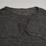 nest Robe 01151-1073 リネン ニットソー ワイド セーター ニット チャコールグレー レディース ネストローブ【中古】5-0824M∞