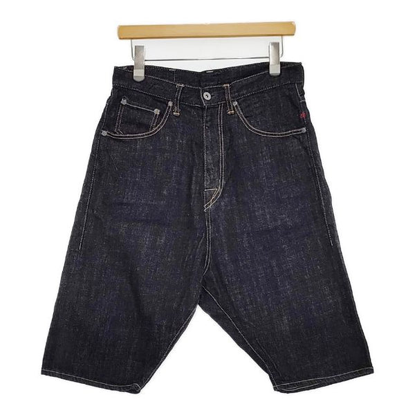 DMG.Brocante 10.5ozストレッチデニム5Pトラヴァイユショーツ サルエルパンツ ネイビー レディース ディーエムジー/ドミンゴブロカント【中古】5-0924M∞