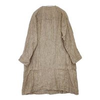 nest Robe 01151-1064 リネン ノーカラー コート ベージュ レディース ネストローブ【中古】5-0824M∞