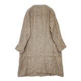 nest Robe 01151-1064 リネン ノーカラー コート ベージュ レディース ネストローブ【中古】5-0824M∞