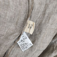 nest Robe 01151-1064 リネン ノーカラー コート ベージュ レディース ネストローブ【中古】5-0824M∞