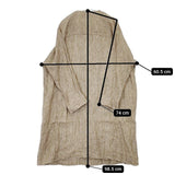 nest Robe 01151-1064 リネン ノーカラー コート ベージュ レディース ネストローブ【中古】5-0824M∞
