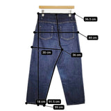 veritecoeur VC-1251 玉縁コインポケットデニム ジーンズ デニムパンツ ネイビー レディース ヴェリテクール【中古】5-1109G∞