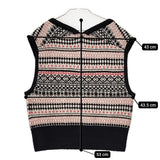 McGregor F.McGREGOR ノースリーブニット ベスト ネイビー ベージュ ピンク レディース マックレガー【中古】5-0915T∞