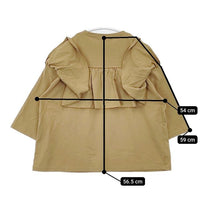 tumugu TC24224 リサイクルコットン天竺 ラッフルプルオーバー カットソー ブラウス シャツ 24SS ベージュ レディース ツムグ【中古】5-0824M∞