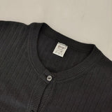 gicipi イタリア製 コットンカシミヤ カーディガン ブラック レディース ジチピ【中古】5-1109M∞