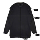 gicipi イタリア製 コットンカシミヤ カーディガン ブラック レディース ジチピ【中古】5-1109M∞