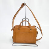 TIDEWAY HAYNI別注 2way Porle ポルレ 定価18900円 本革 ショルダーバッグ トートバッグ キャメル レディース タイドウェイ【中古】5-1029G∞