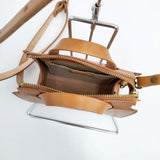 TIDEWAY HAYNI別注 2way Porle ポルレ 定価18900円 本革 ショルダーバッグ トートバッグ キャメル レディース タイドウェイ【中古】5-1029G∞