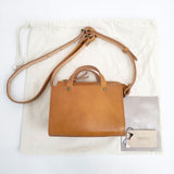 TIDEWAY HAYNI別注 2way Porle ポルレ 定価18900円 本革 ショルダーバッグ トートバッグ キャメル レディース タイドウェイ【中古】5-1029G∞