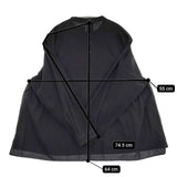 オオカミとフクロウ portom22029 オオカミとはじまりのリュカ プリーツ ブラウス シャツ ブラック レディース オオカミとフクロウ【中古】5-1109M∞