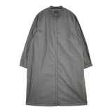 オローネ portom20106 バンドカラー ロングシャツワンピース コットン シャツ グレー レディース オローネ【中古】5-1109M∞