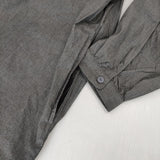 オローネ portom20106 バンドカラー ロングシャツワンピース コットン シャツ グレー レディース オローネ【中古】5-1109M∞