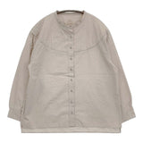 雨のリュウグウ portom22165 雨やすみ オオカミとフクロウ コットン ブラウス シャツ グレージュ レディース 雨のリュウグウ【中古】5-1109M∞