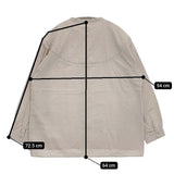 雨のリュウグウ portom22165 雨やすみ オオカミとフクロウ コットン ブラウス シャツ グレージュ レディース 雨のリュウグウ【中古】5-1109M∞