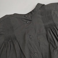 雨のリュウグウ オオカミとフクロウ 赤橙 portom20097 ブラウス シャツ チャコールグレー レディース 雨のリュウグウ【中古】5-0824M∞