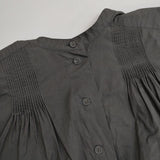 雨のリュウグウ オオカミとフクロウ 赤橙 portom20097 ブラウス シャツ チャコールグレー レディース 雨のリュウグウ【中古】5-0824M∞