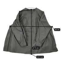 雨のリュウグウ オオカミとフクロウ 赤橙 portom20097 ブラウス シャツ チャコールグレー レディース 雨のリュウグウ【中古】5-0824M∞