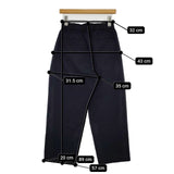 オローネ portom21067 バルーンパンツ イージー パンツ ネイビー レディース オローネ【中古】5-1109G∞