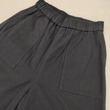 休日と詩 portom21164 ビターチョコレートパンツ コットン イージー パンツ ネイビー レディース 休日と詩【中古】5-1109G∞