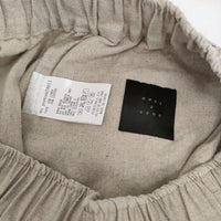 オオカミとフクロウ オオカミとしずかな月夜のナイトマーチ 定価15180円 リネンコットンイージーパンツ 24SS ベージュ レディース【中古】5-0718M♪